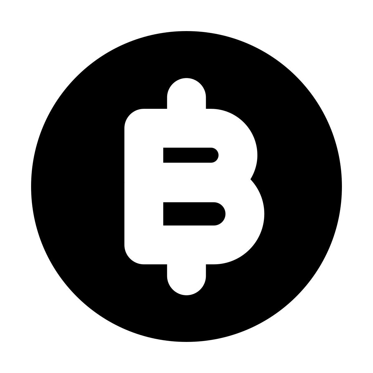 forma bold filled style bitcoin icon