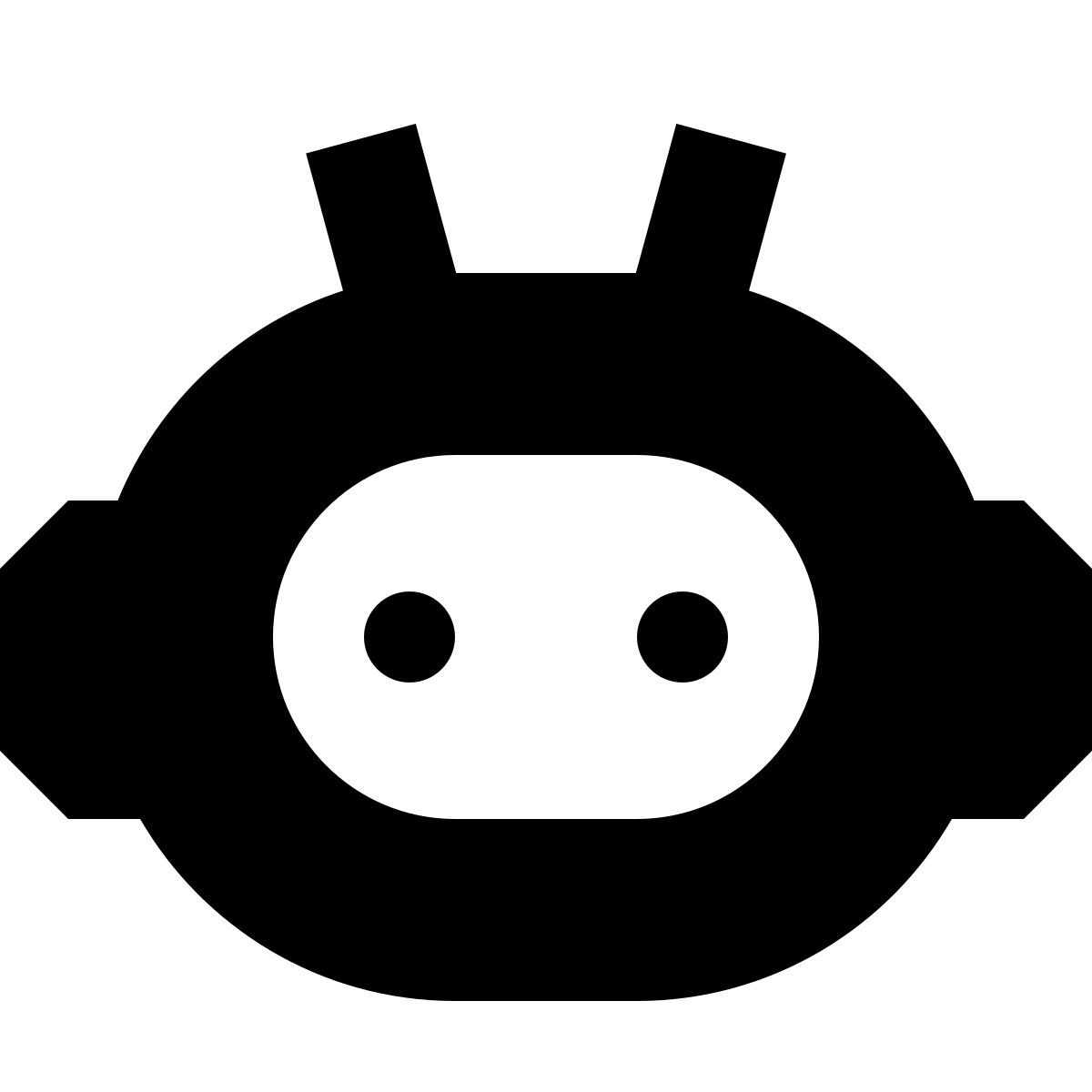 forma bold filled style robot icon
