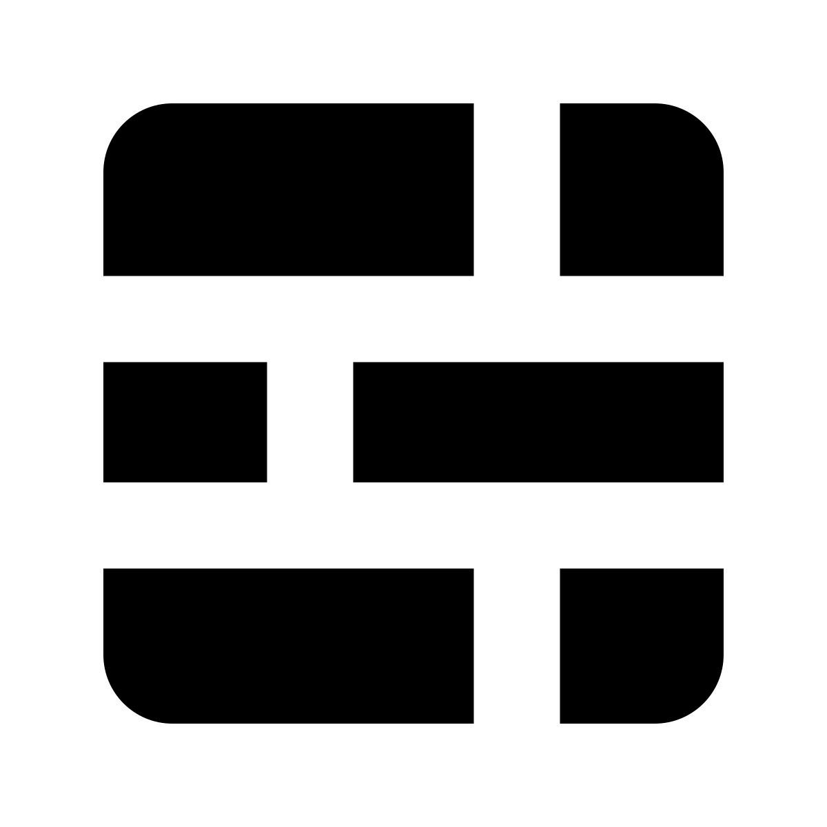 forma bold filled style ladrillos icon