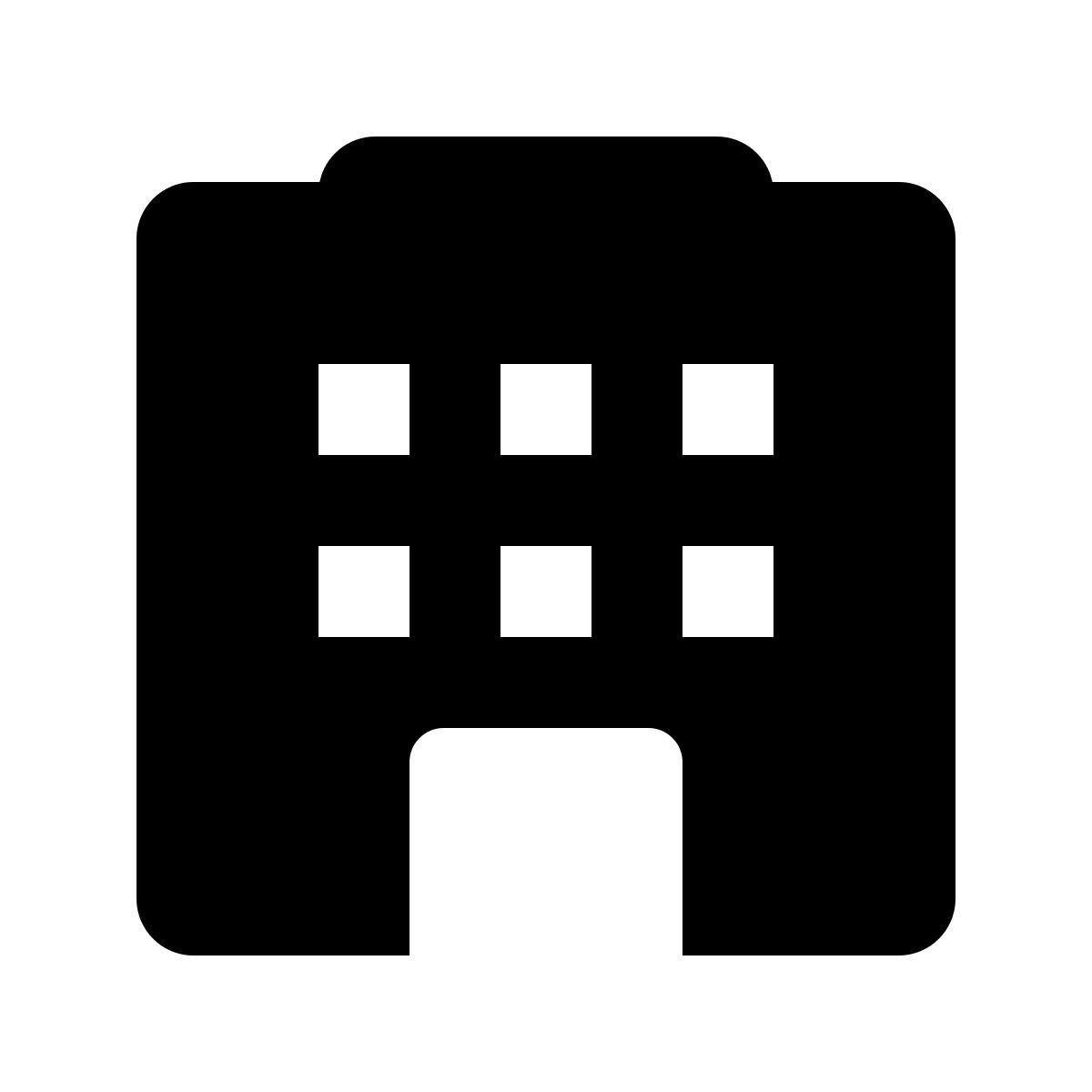 forma bold filled style 건물 icon