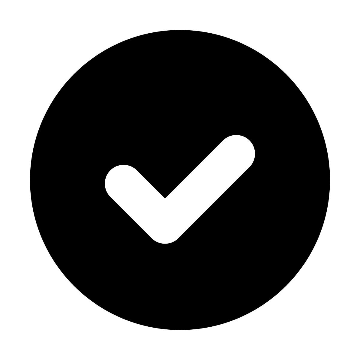 forma bold filled style vérifié icon