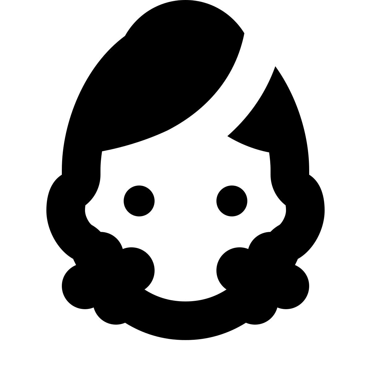 forma bold filled style cleansing icon