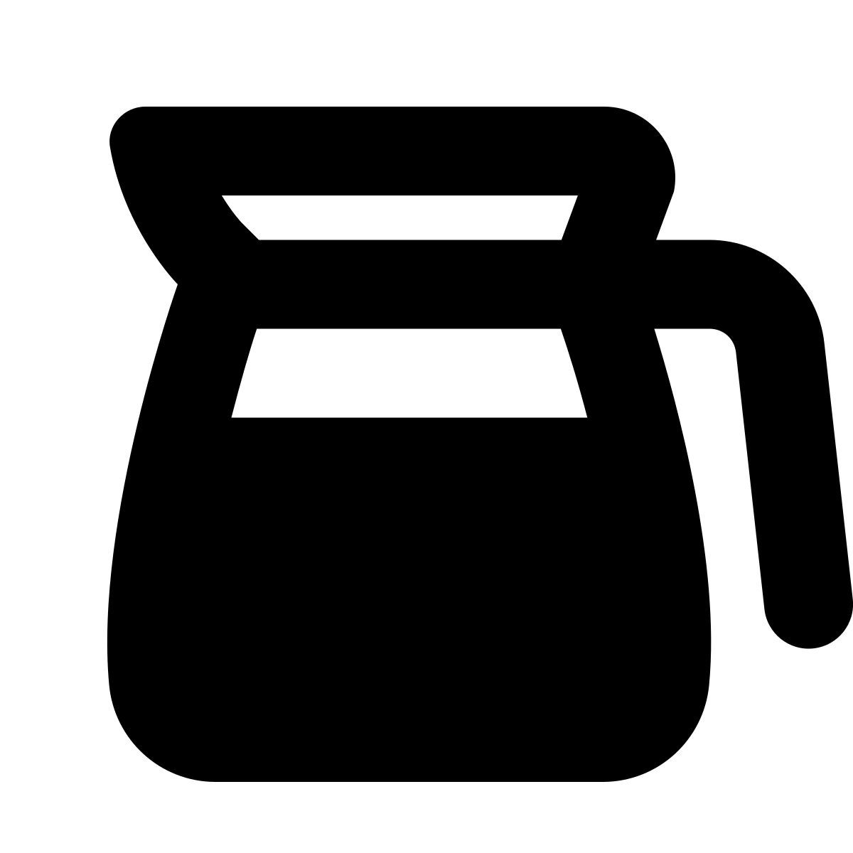 forma bold filled style 커피 포트 icon