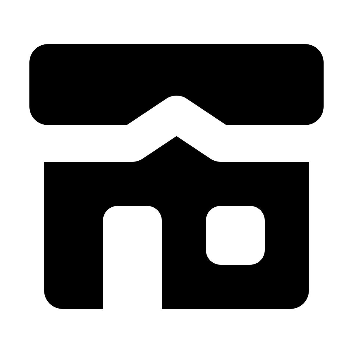 forma bold filled style hütte icon