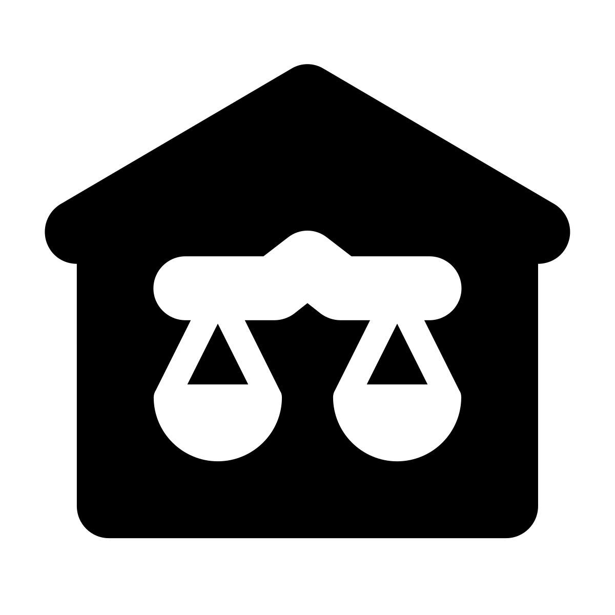 forma bold filled style palazzo di giustizia icon