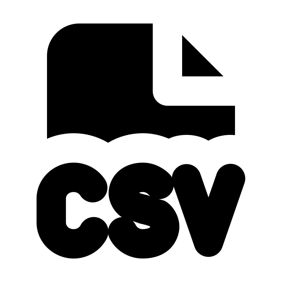 forma bold filled style csv icon