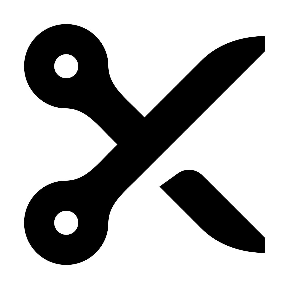 forma bold filled style couper icon