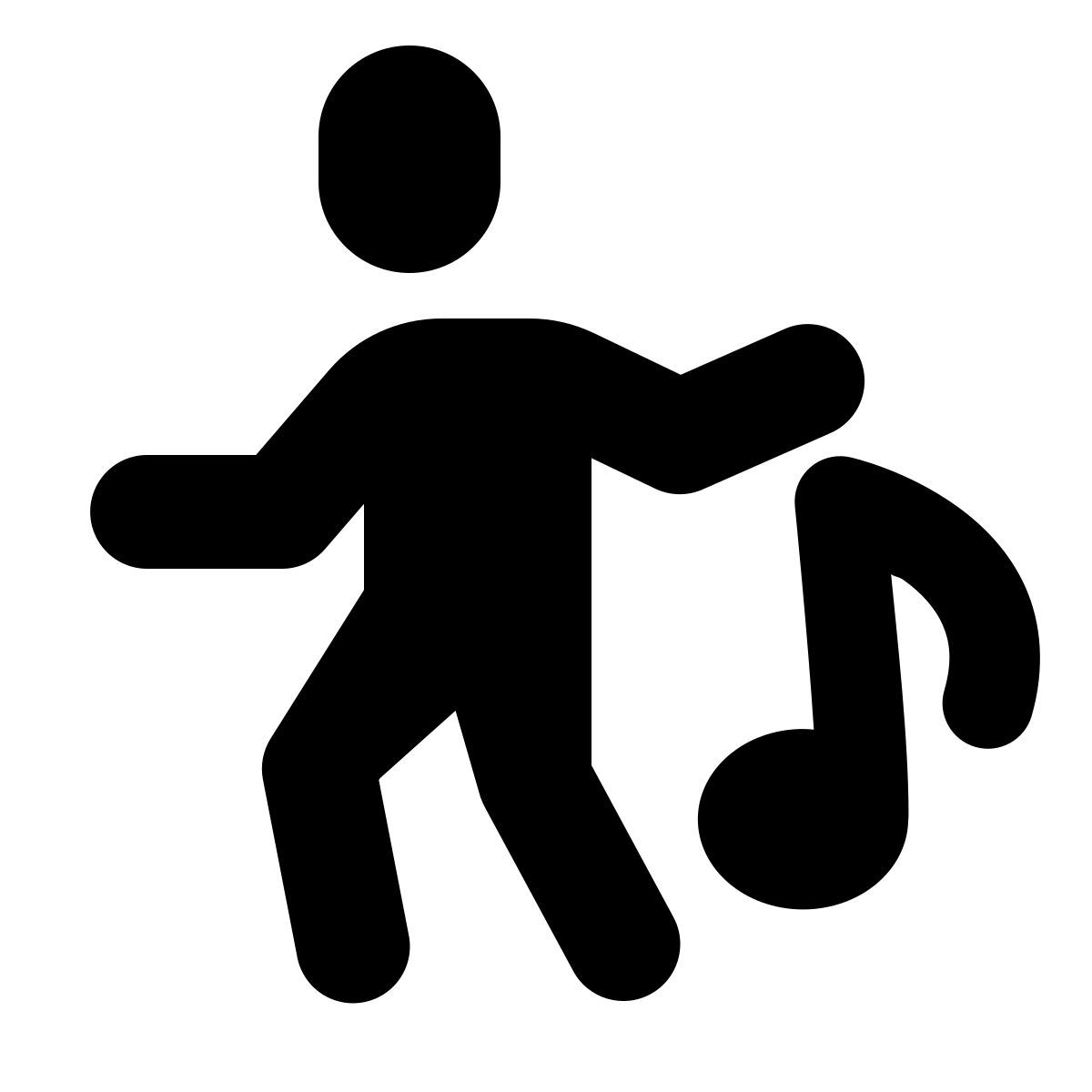 forma bold filled style bailando icon