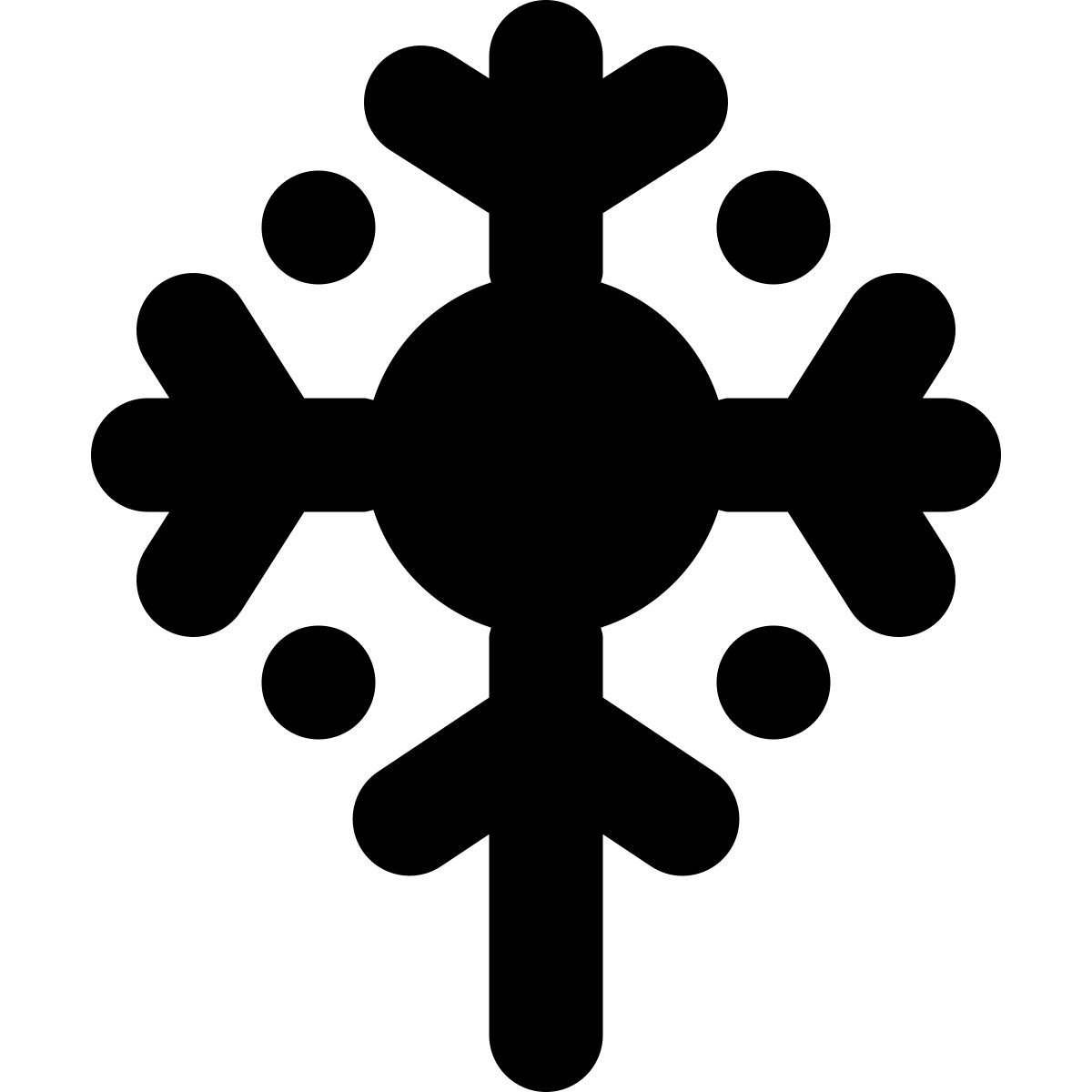 forma bold filled style diente de león icon