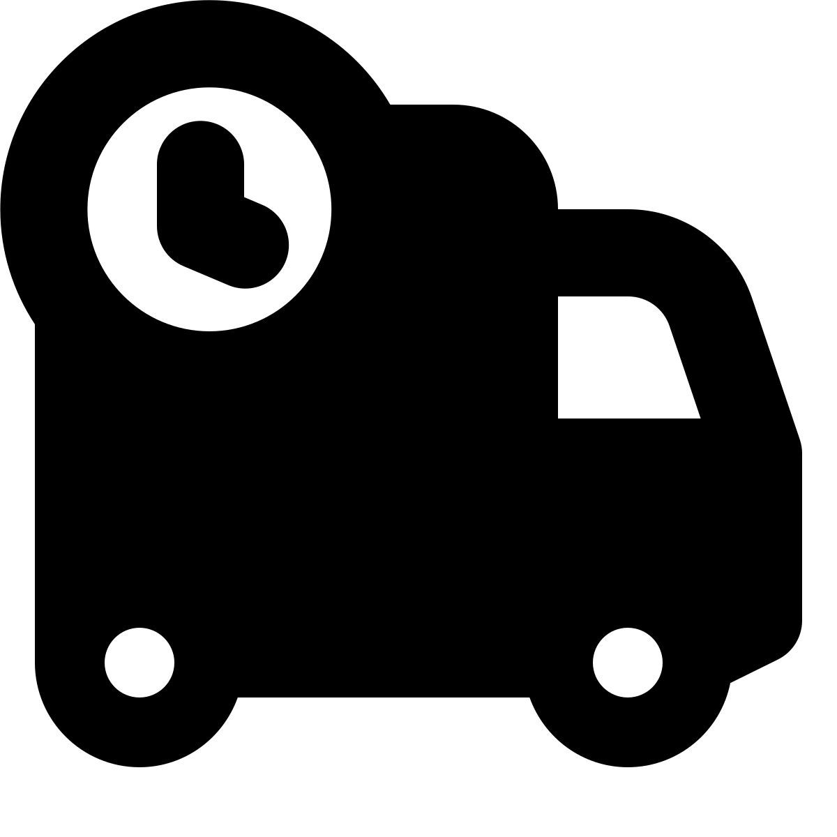 forma bold filled style 运送食物 icon