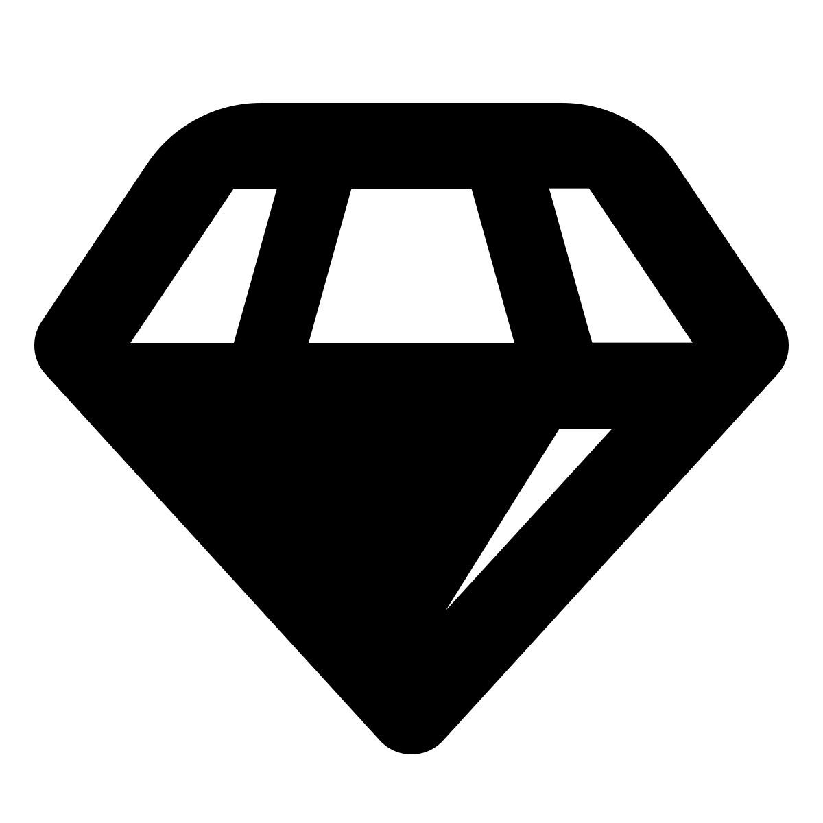 forma bold filled style 钻石 icon