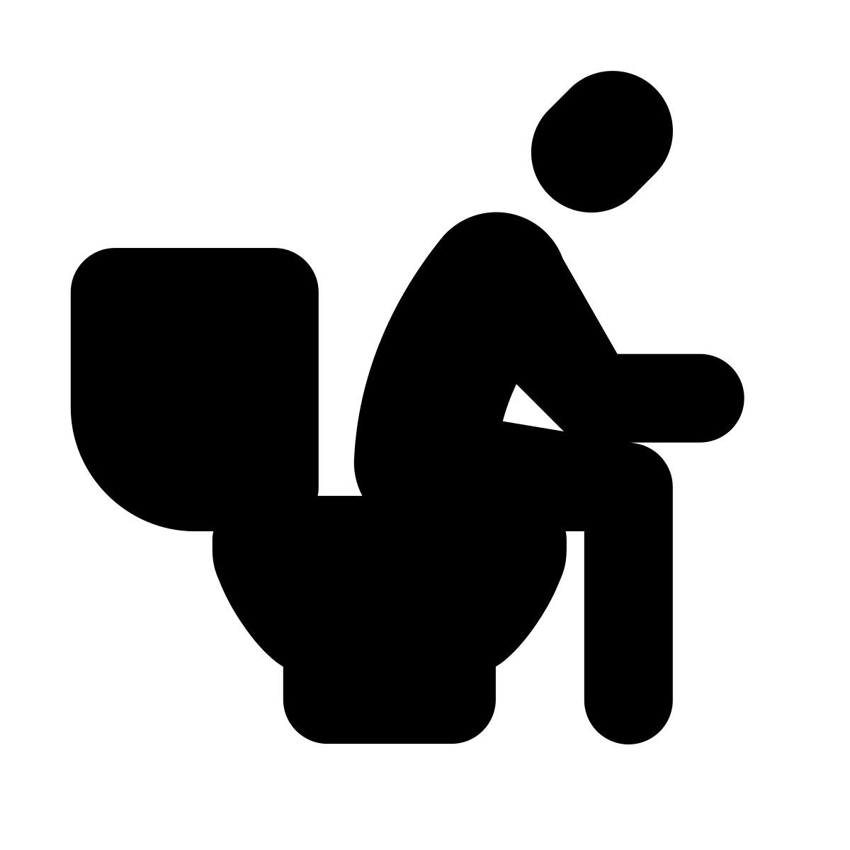 forma bold filled style diarrhea icon