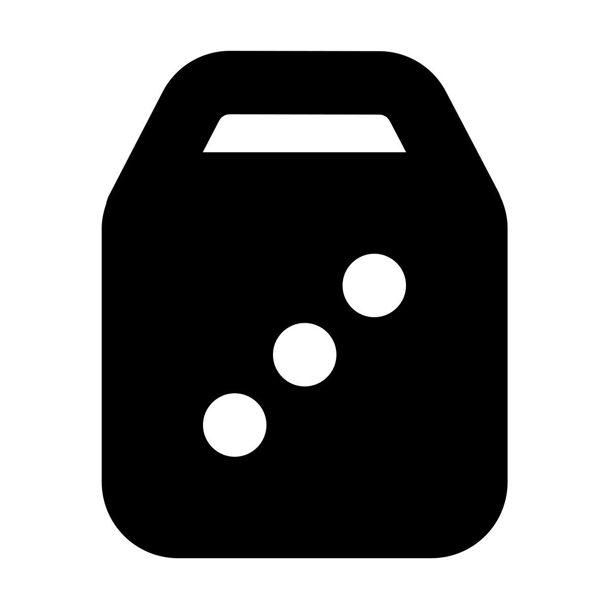 forma bold filled style dice icon