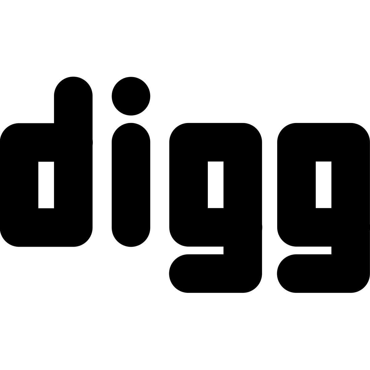 forma bold filled style digg icon