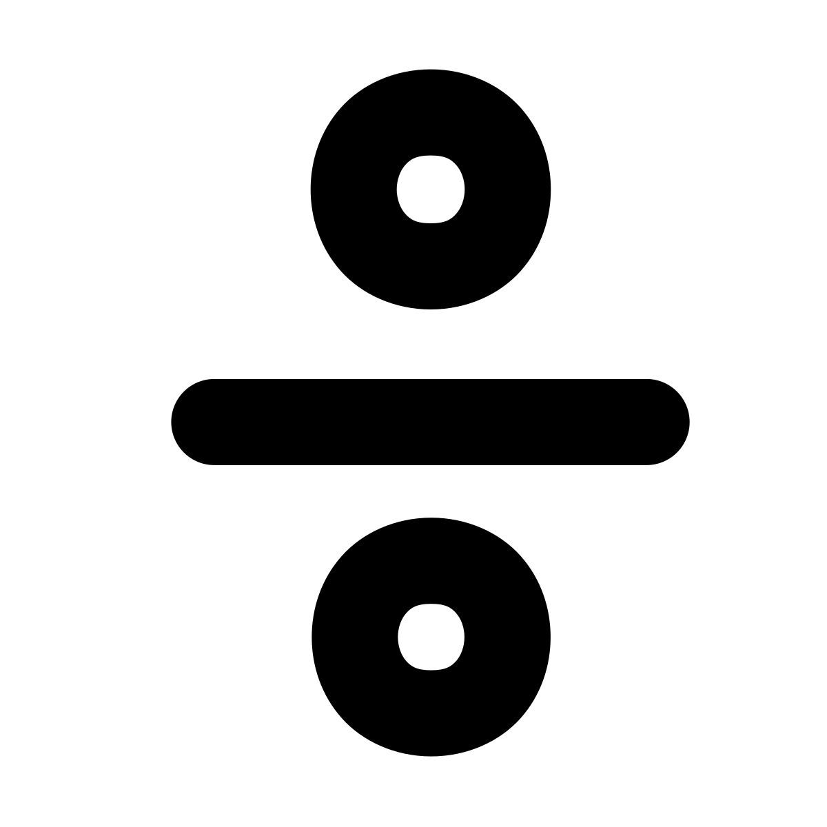 forma bold filled style dividisão icon