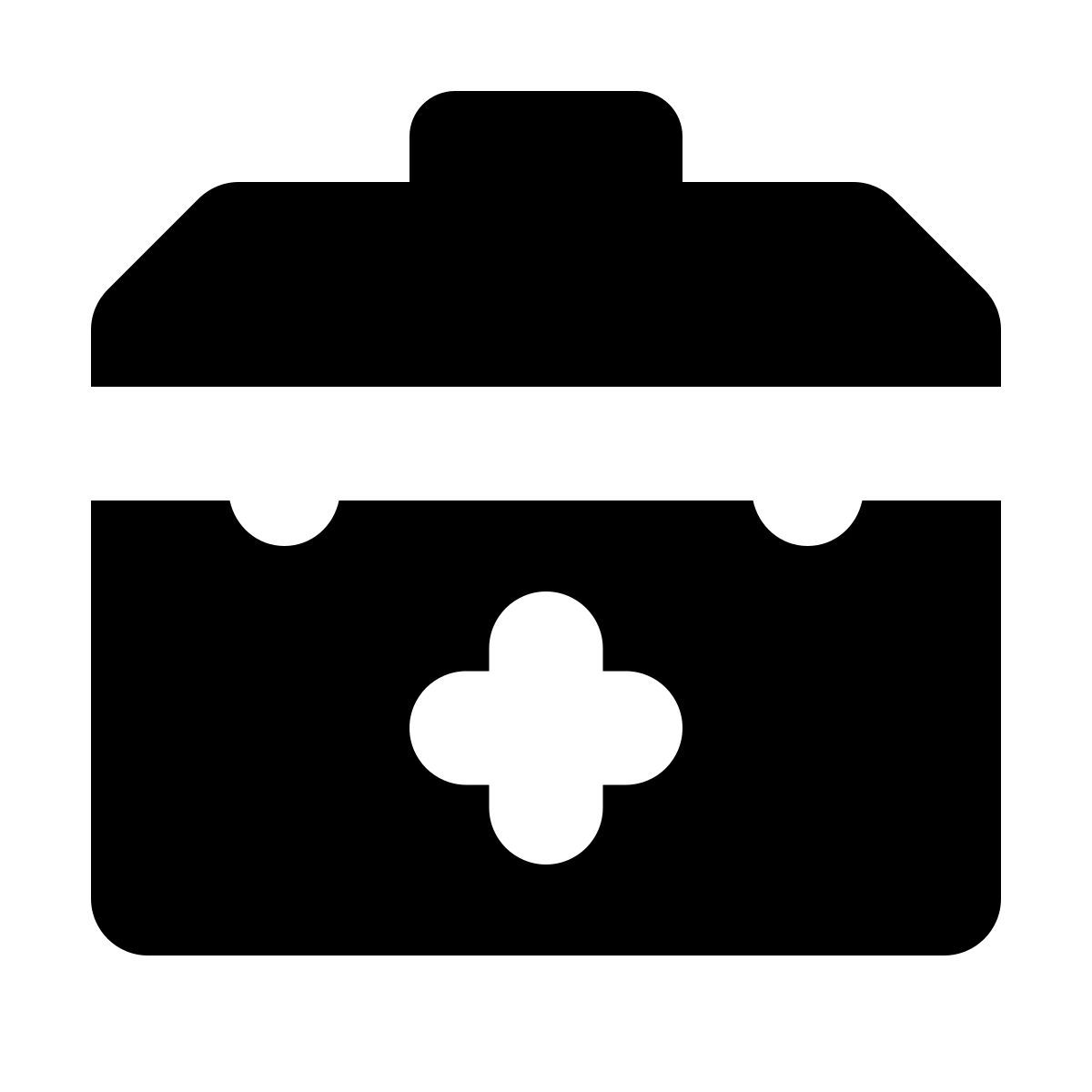 forma bold filled style sac de docteur icon