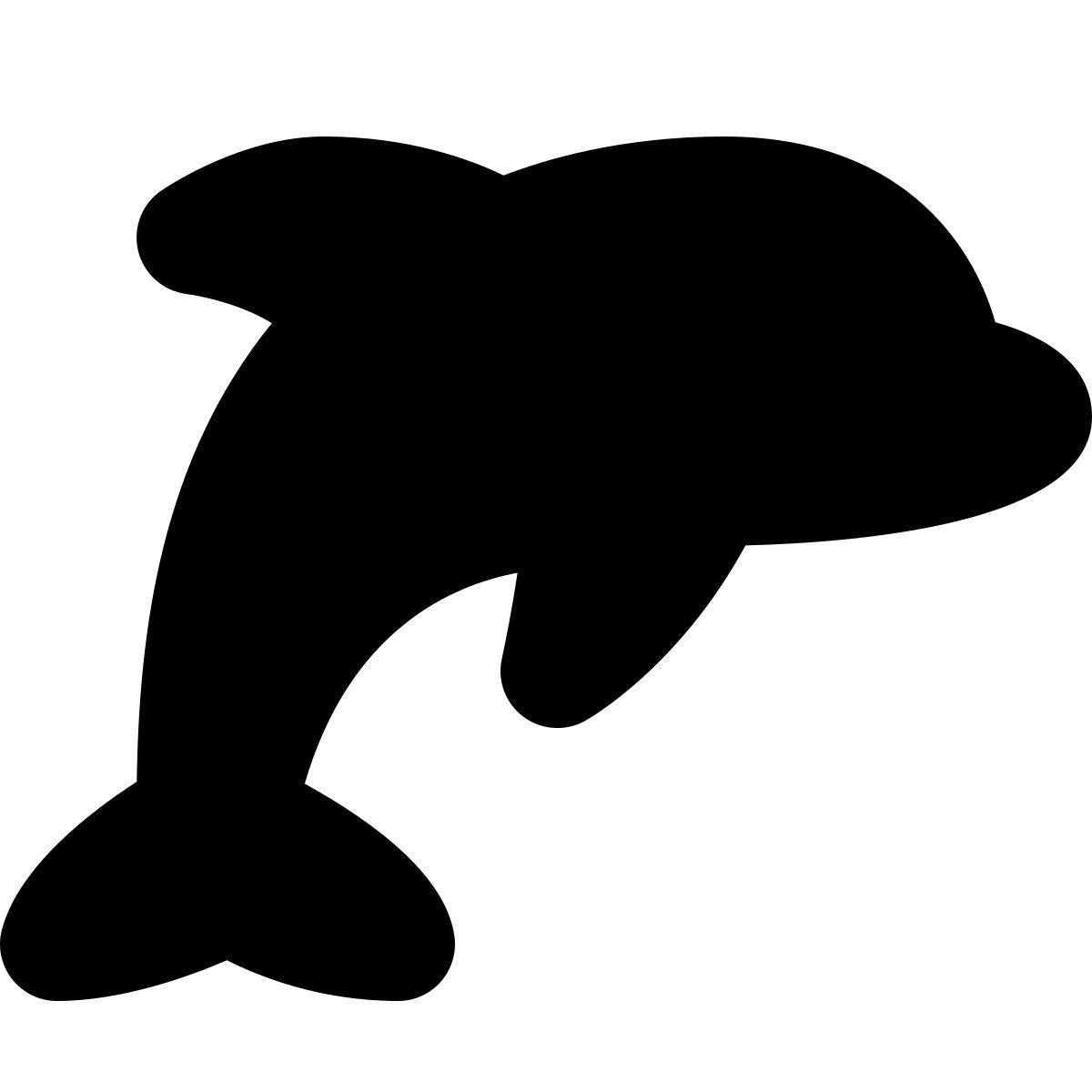 forma bold filled style delfín icon