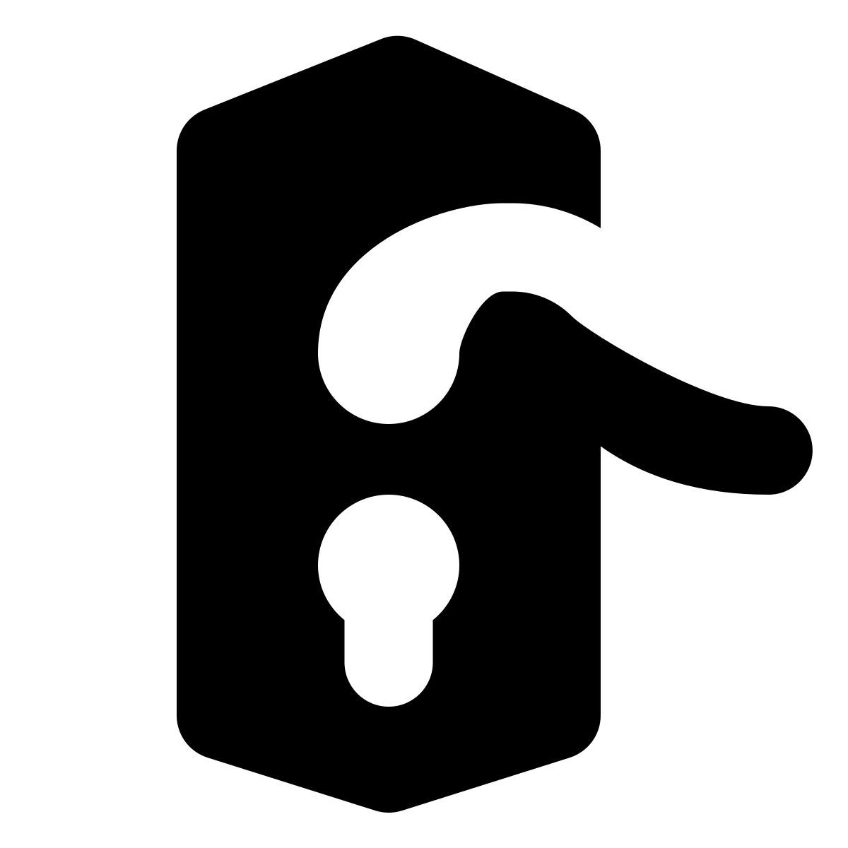 forma bold filled style door handle icon