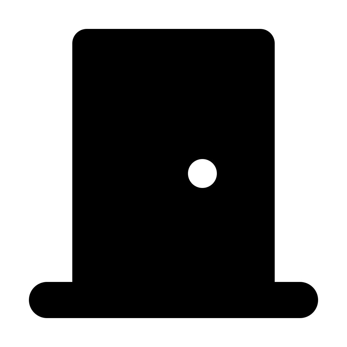 forma bold filled style puerta icon