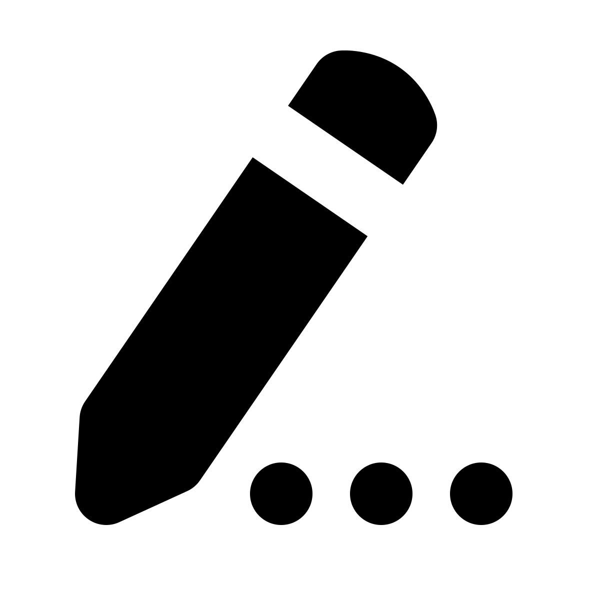 forma bold filled style edit pencil icon