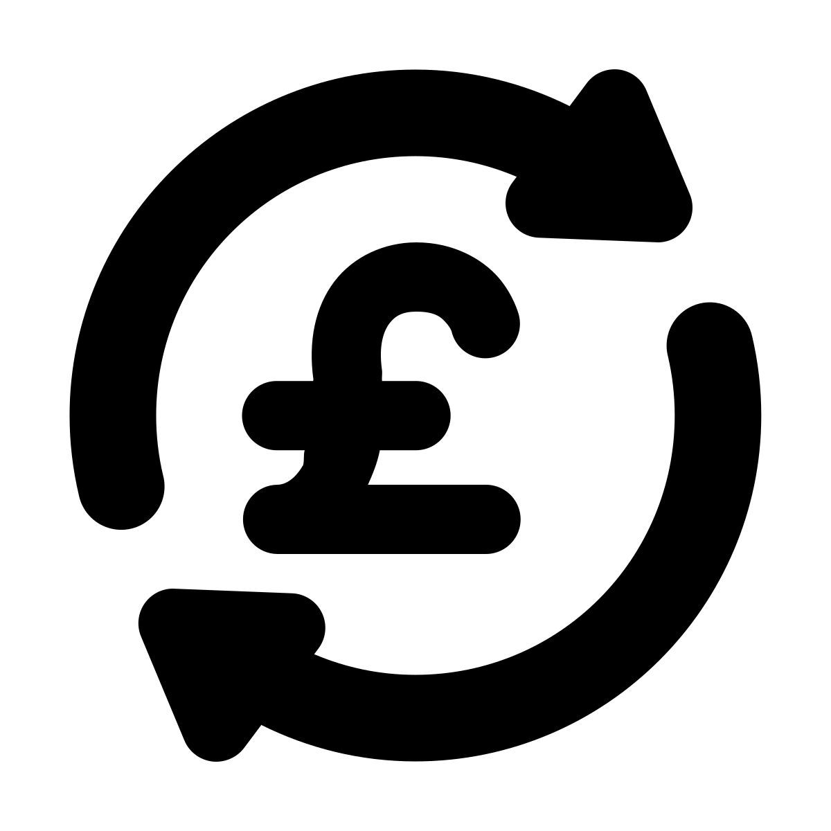 forma bold filled style exchange 파운드 icon