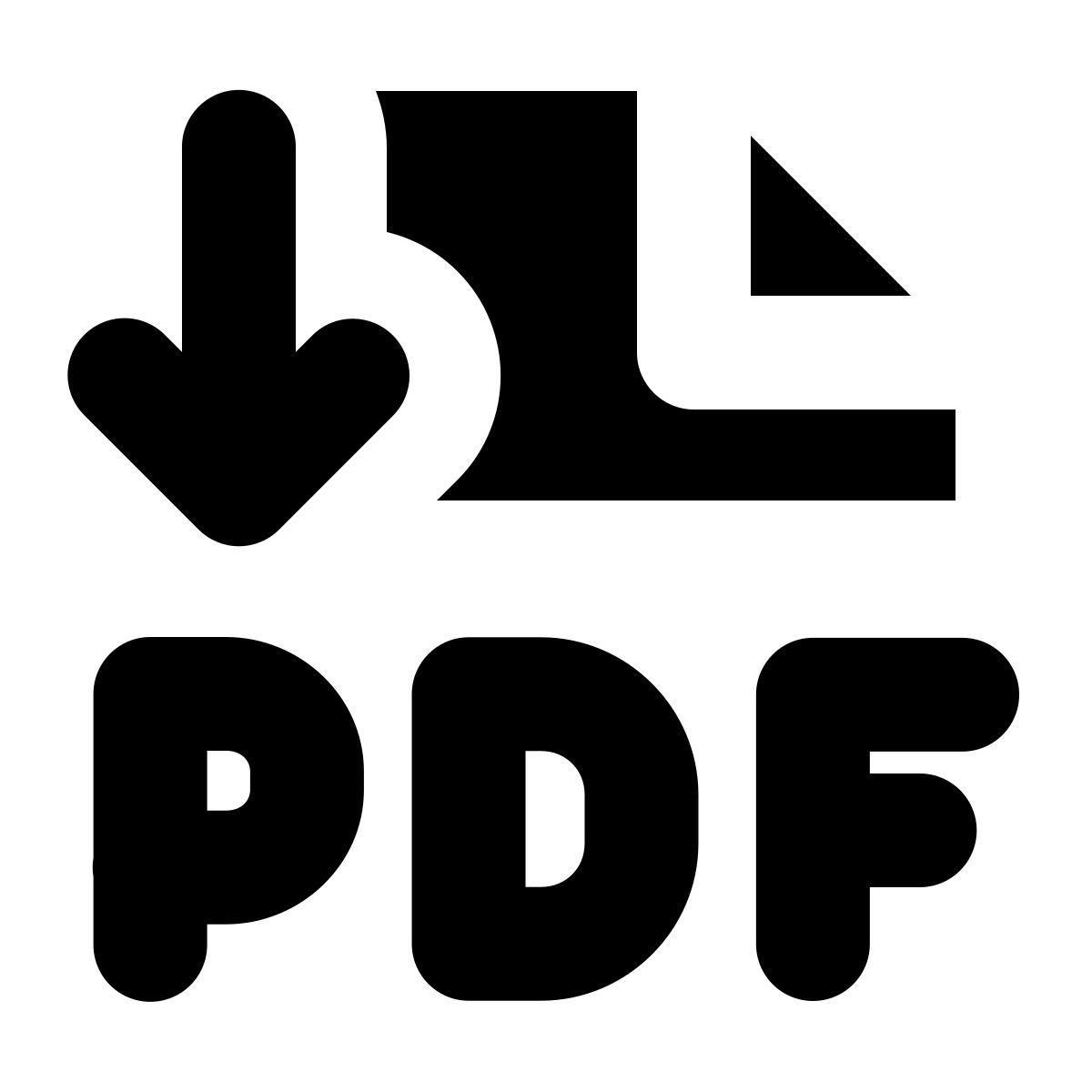 forma bold filled style export pdf icon