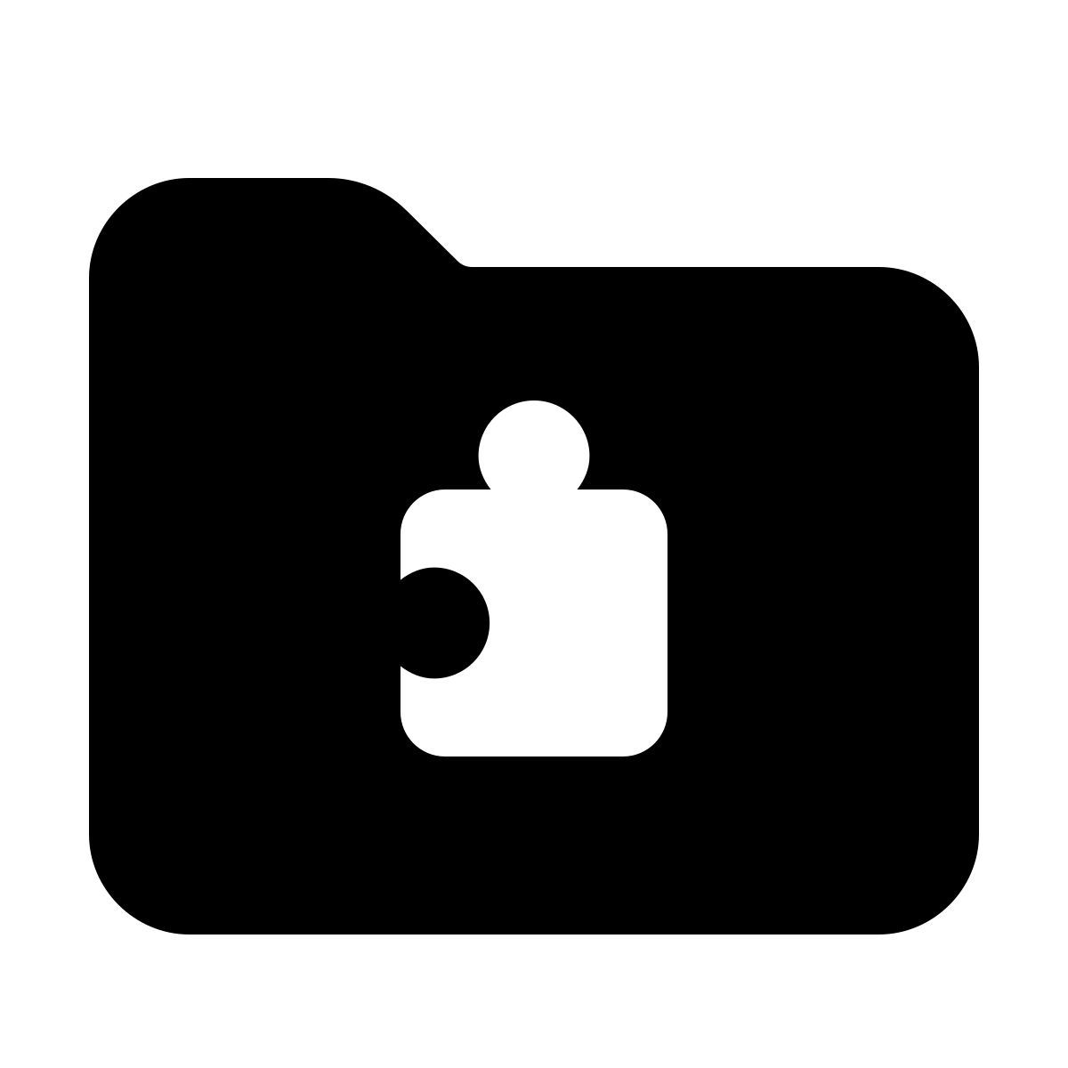 forma bold filled style extensions folder icon