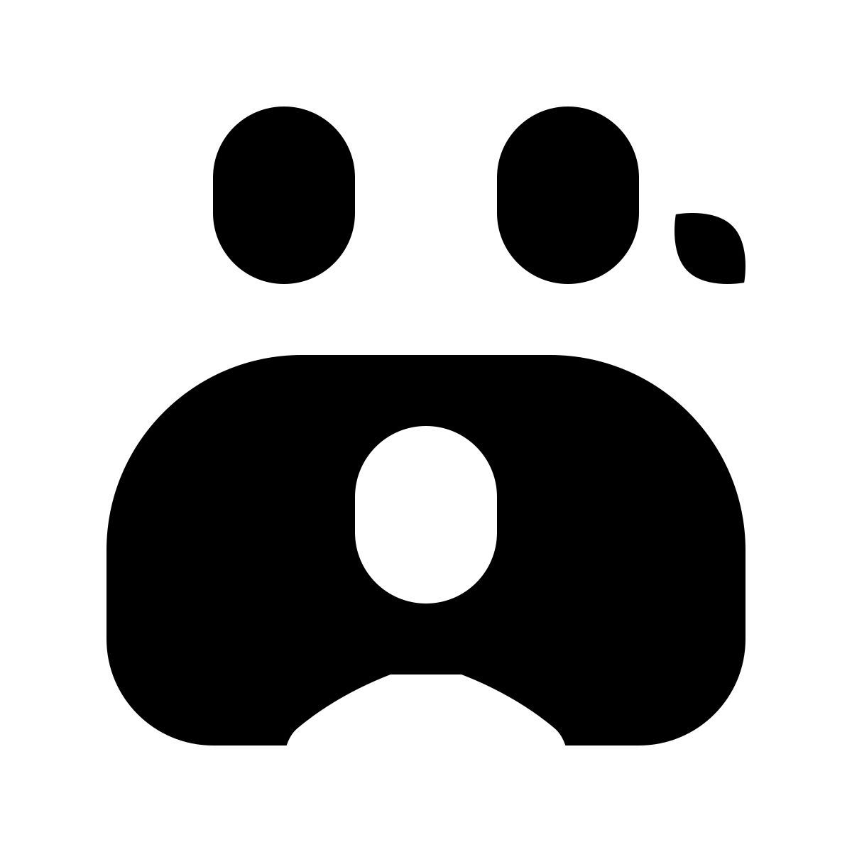 forma bold filled style 家庭男人女人 icon