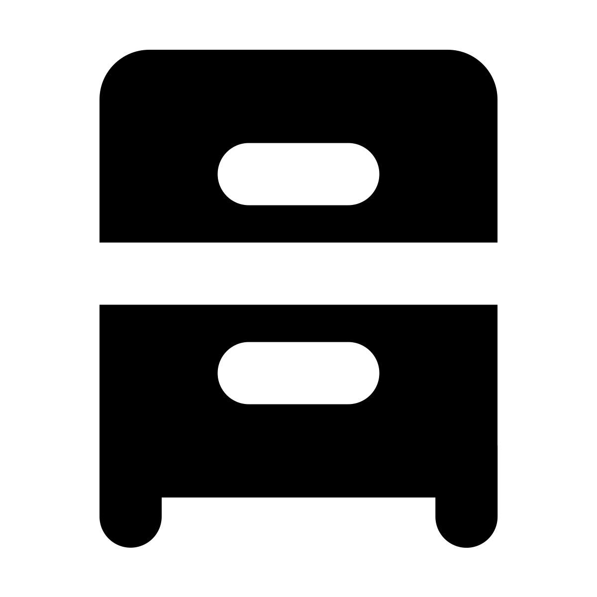 forma bold filled style filing cabinet icon