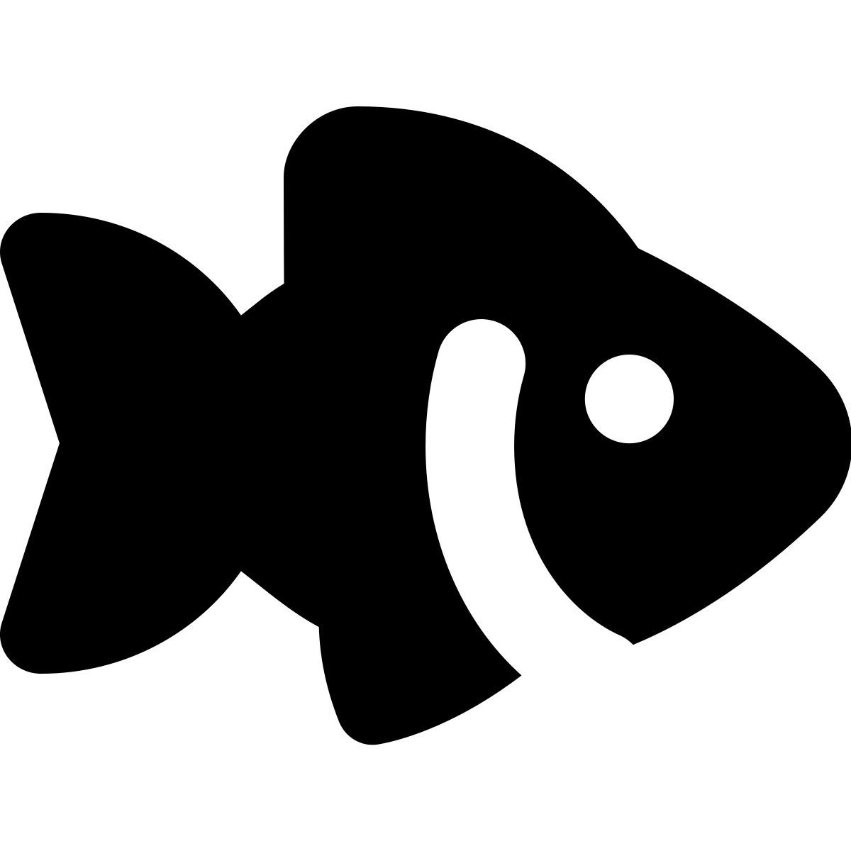 forma bold filled style 물고기 음식 icon