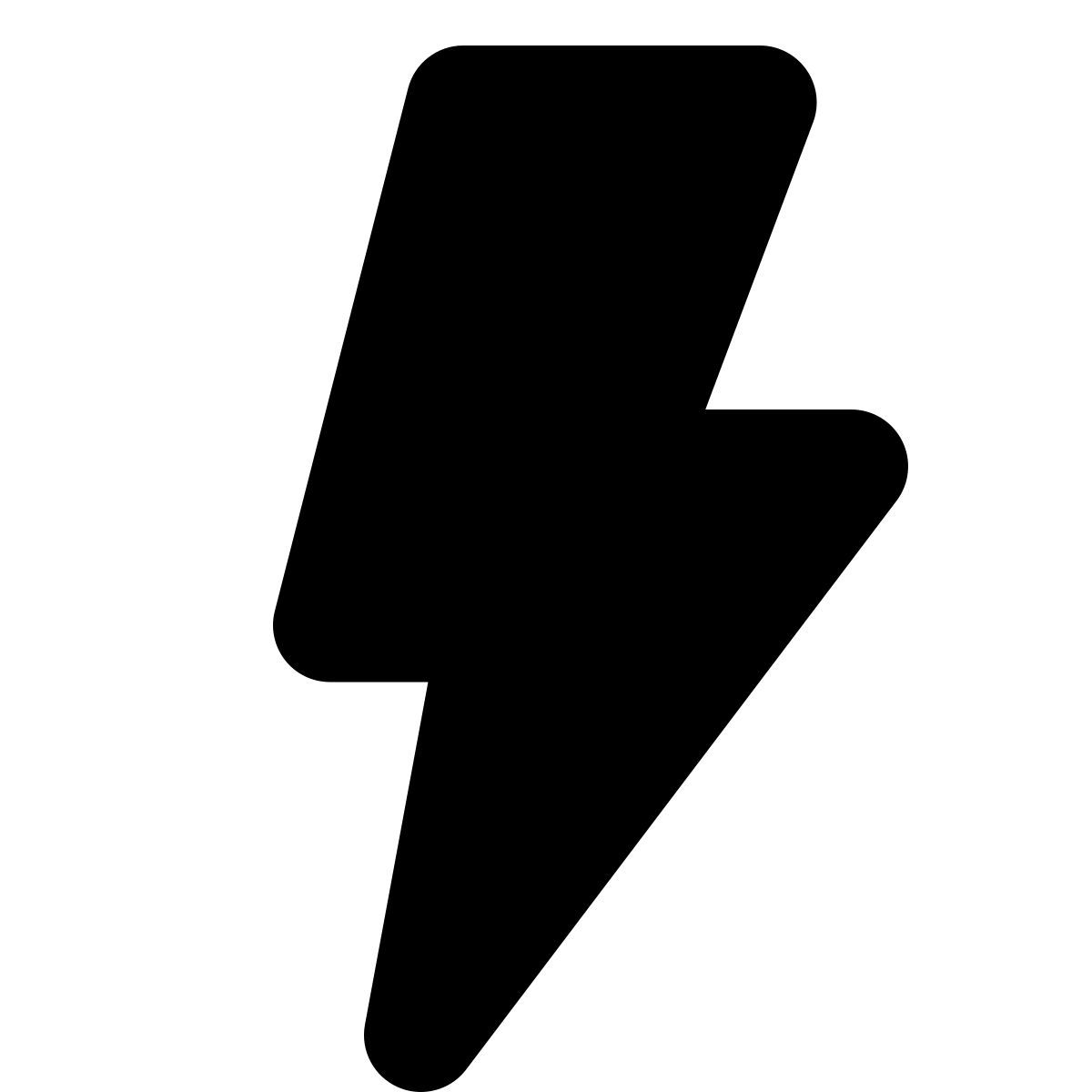 forma bold filled style flash on icon