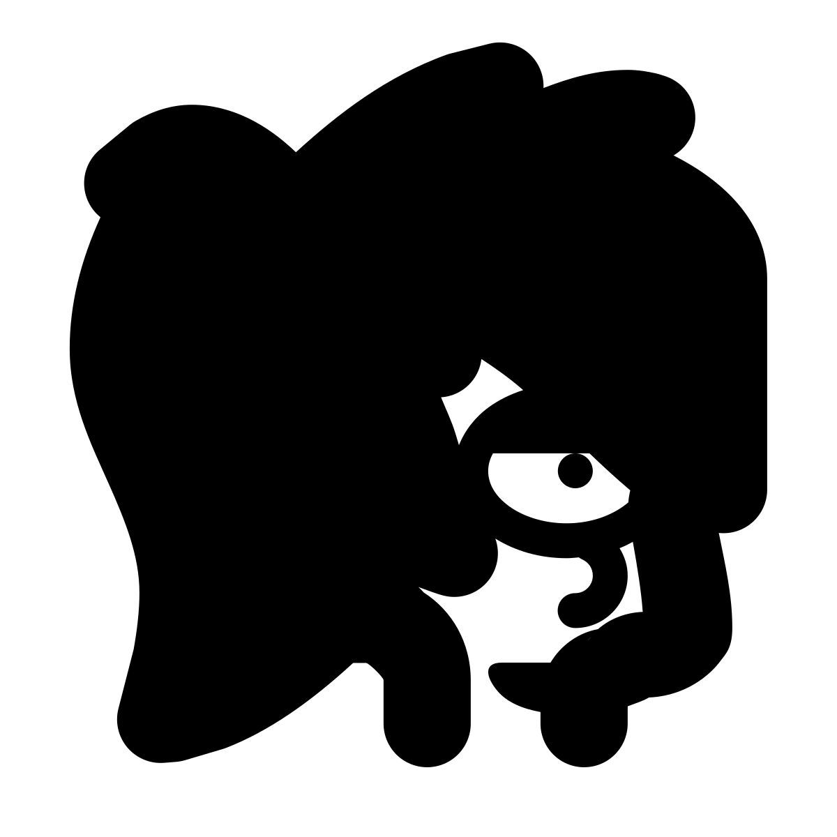 forma bold filled style futurama leela icon