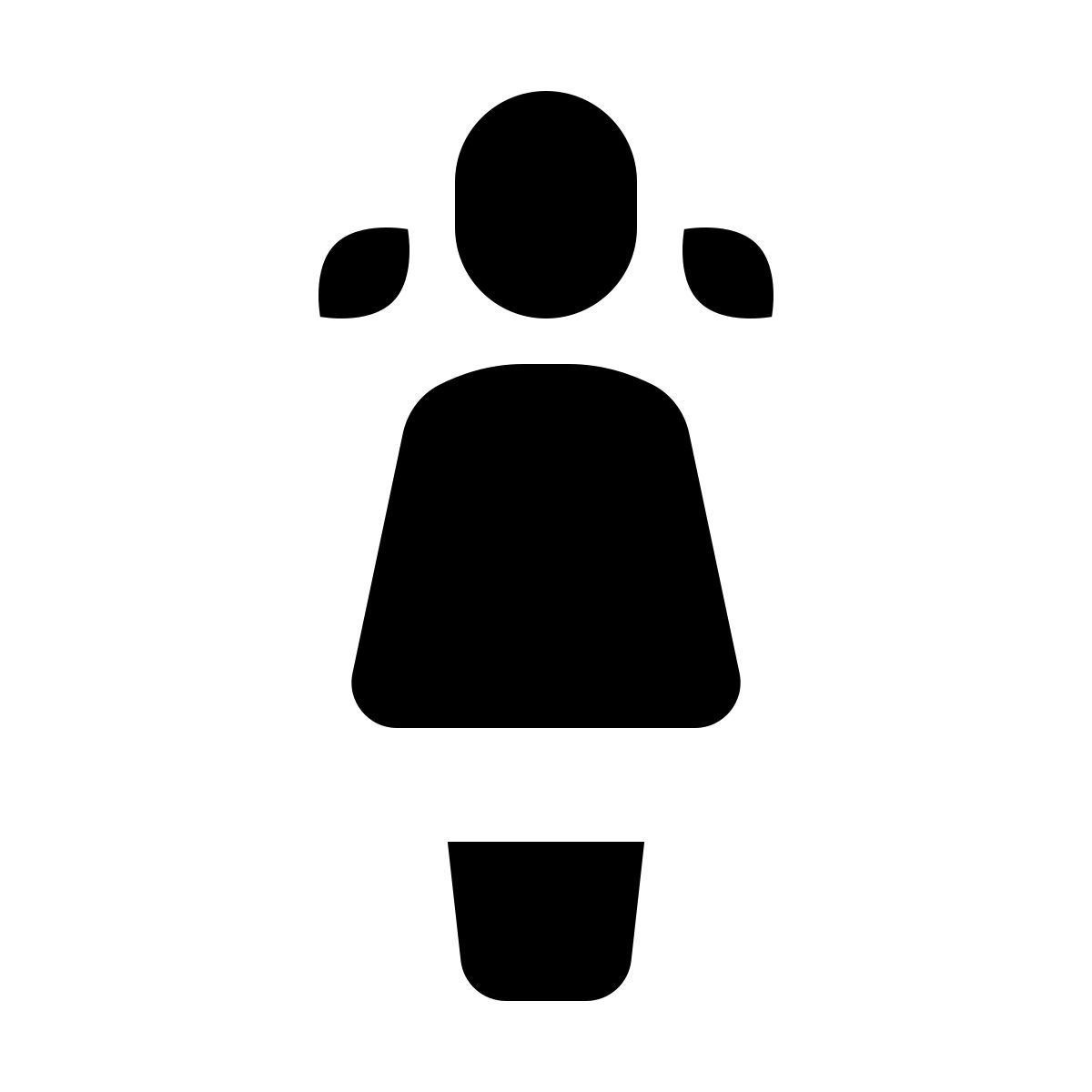 forma bold filled style niña icon