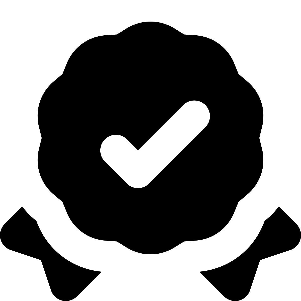 forma bold filled style guarantee icon