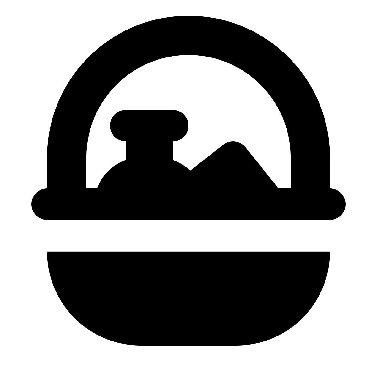 forma bold filled style cesto icon