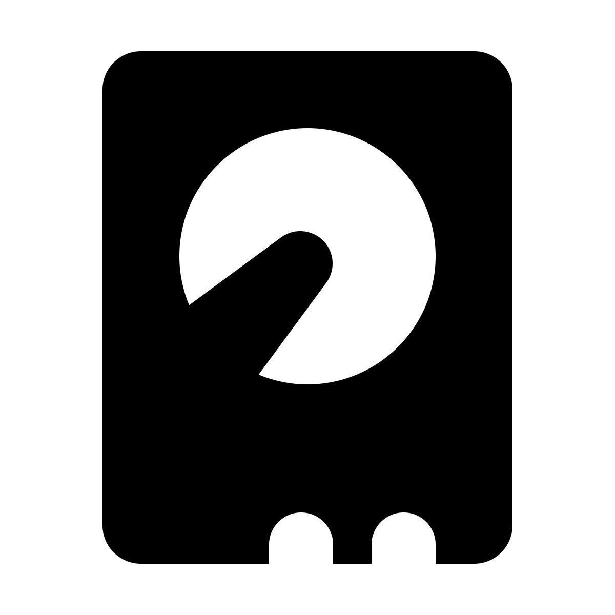 forma bold filled style hdd icon
