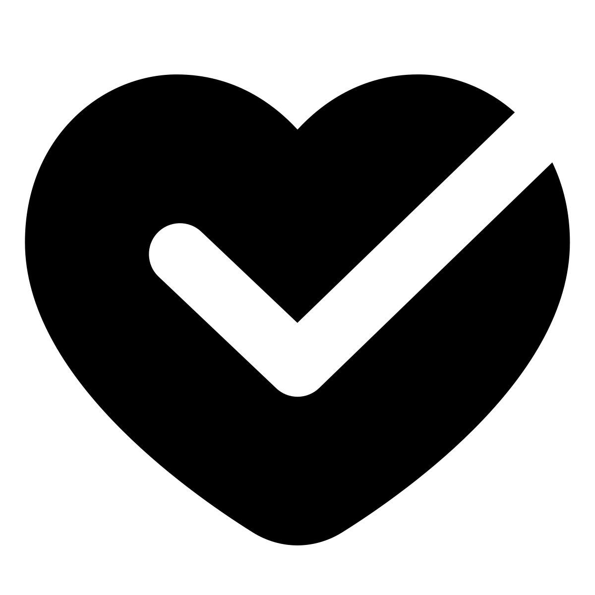 forma bold filled style coeur en bonne santé icon