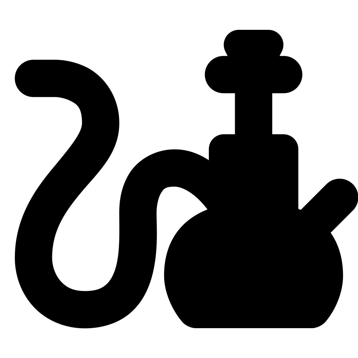 forma bold filled style wasserpfeife icon