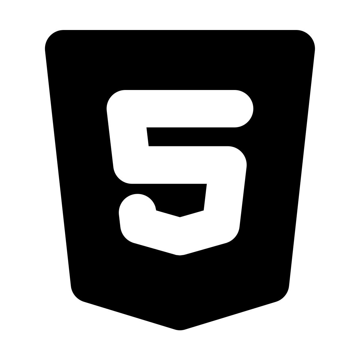 forma bold filled style html 5 icon
