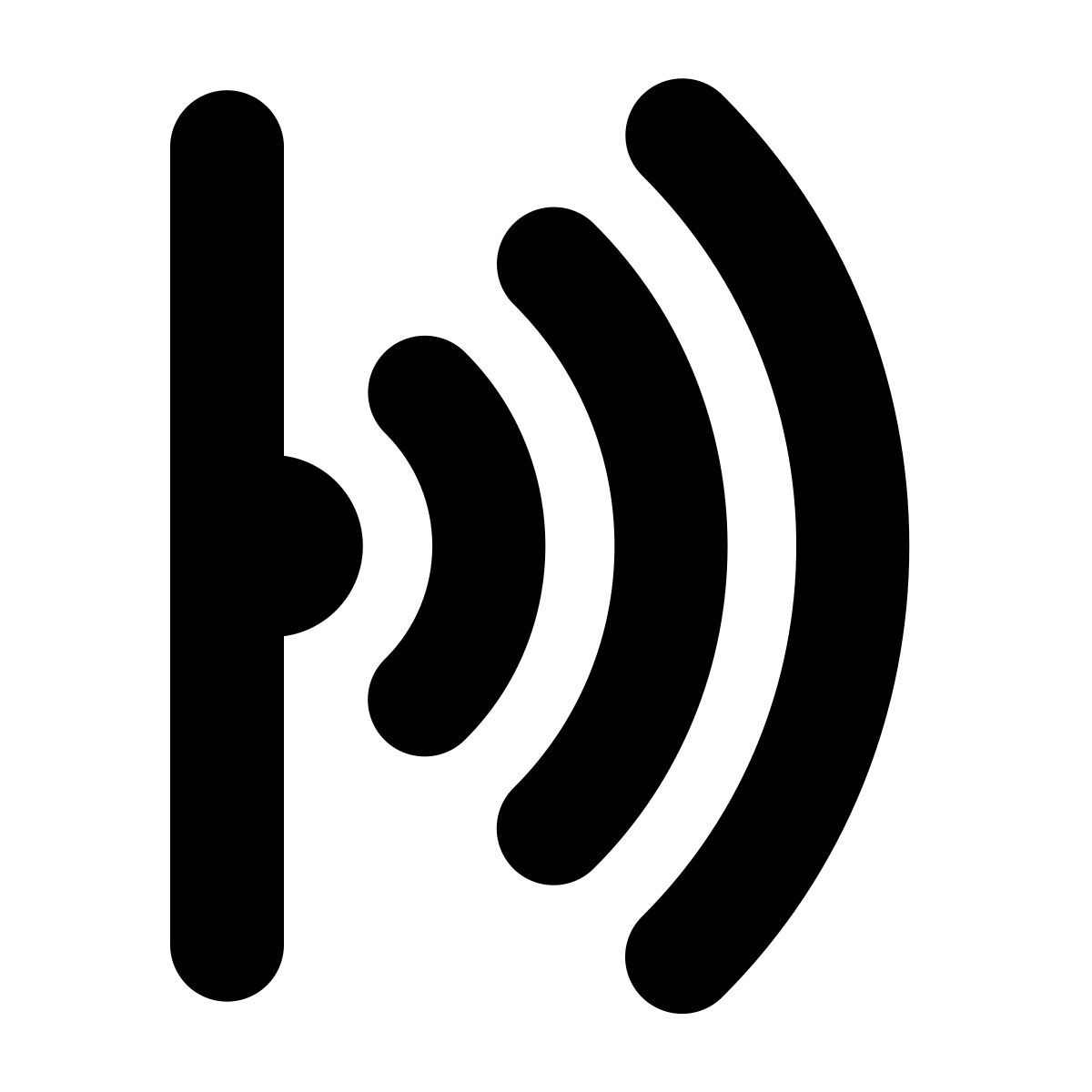 forma bold filled style 전송 적외선 빔 icon