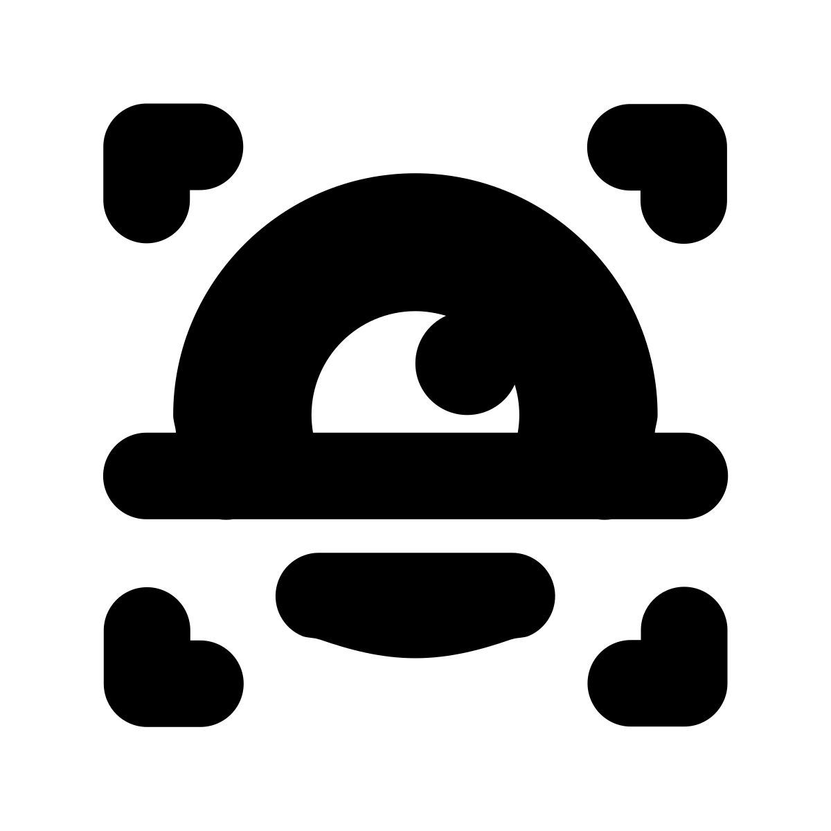 forma bold filled style 아이리스 스캔 icon