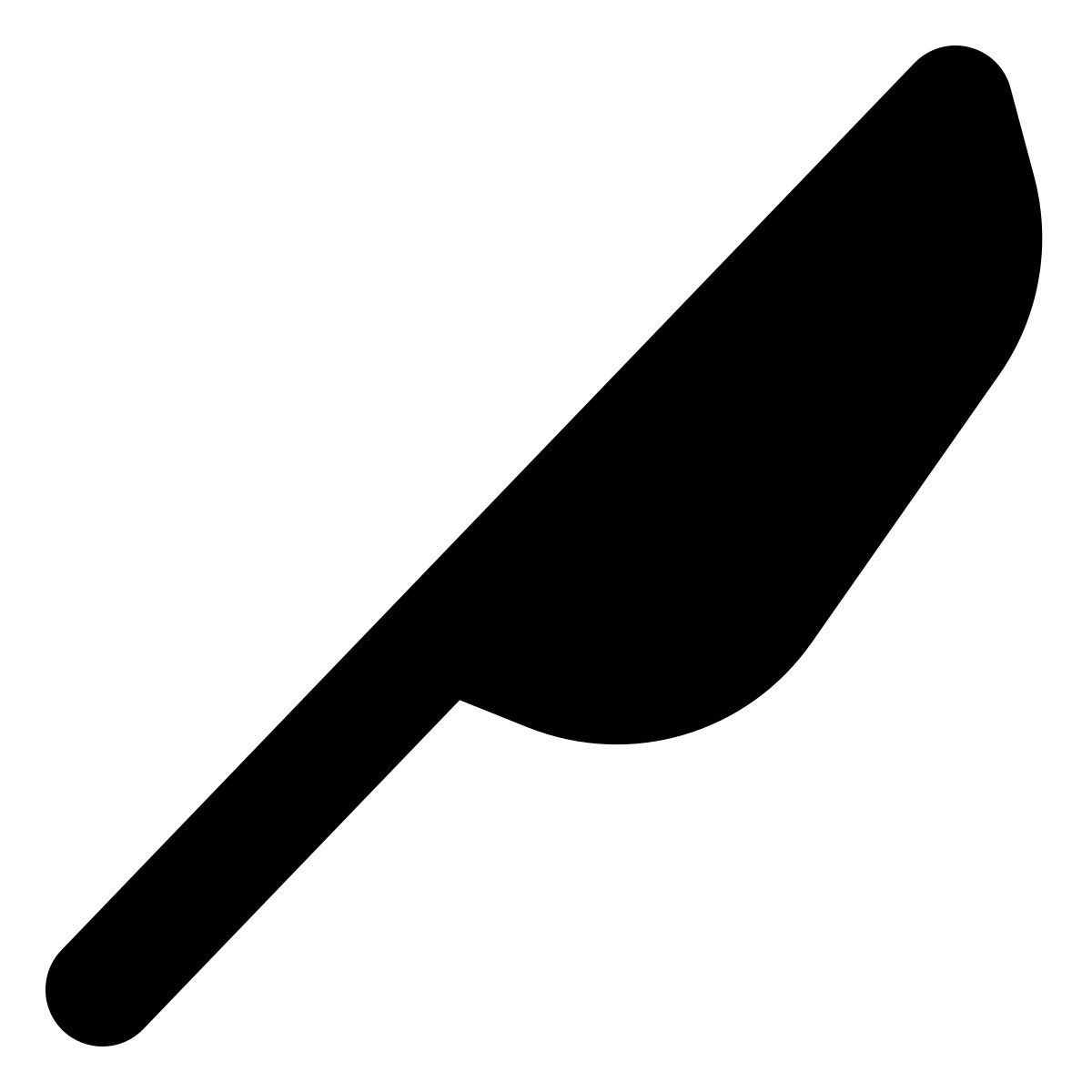 forma bold filled style knife icon