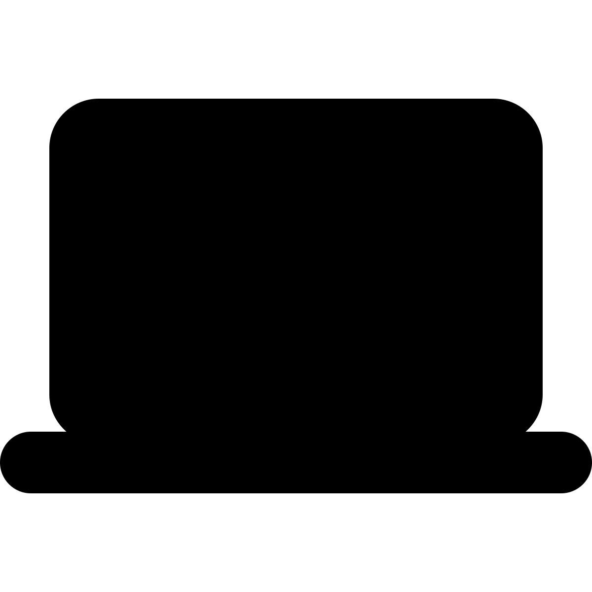 forma bold filled style ordinateur portable icon