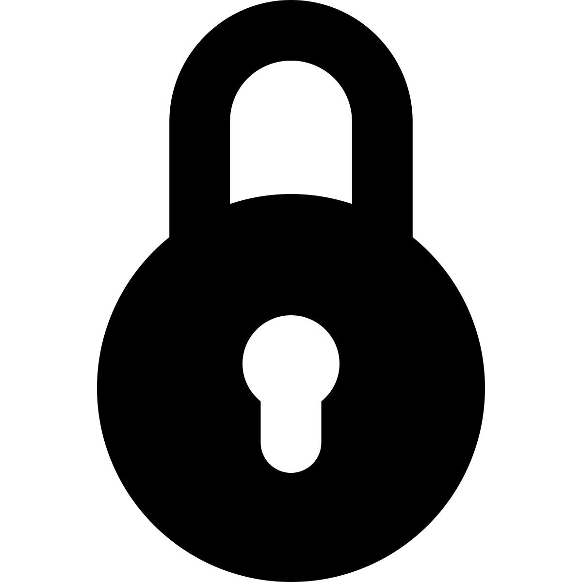 forma bold filled style 2 잠금 icon