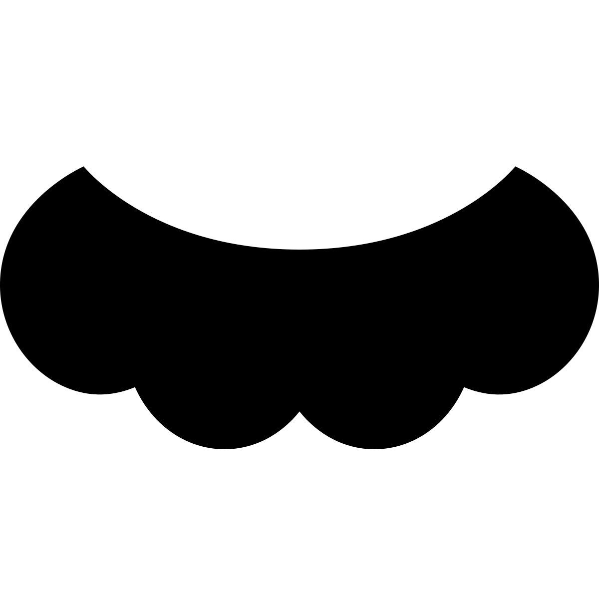 forma bold filled style 마리오 콧수염 icon