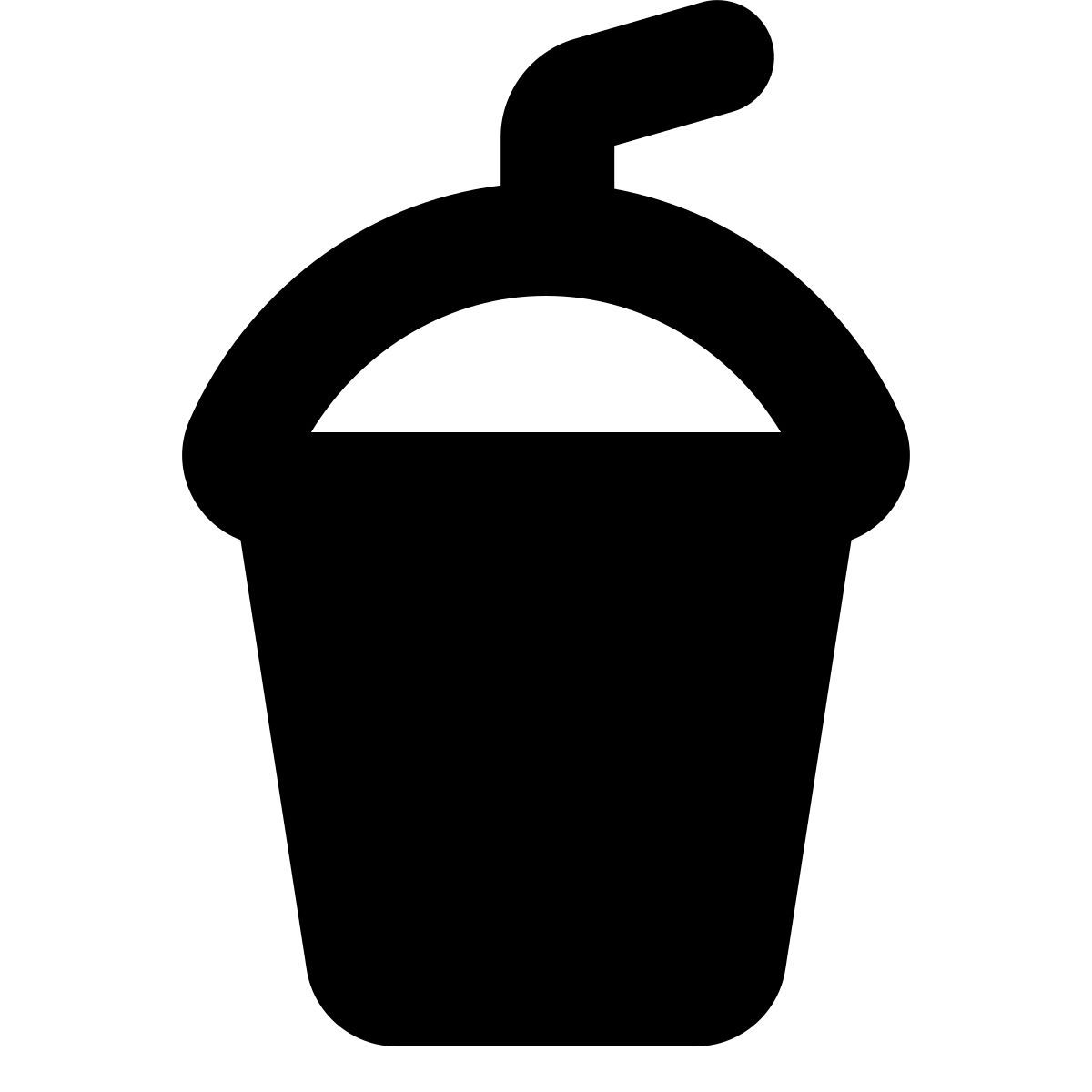 forma bold filled style batido de leche icon