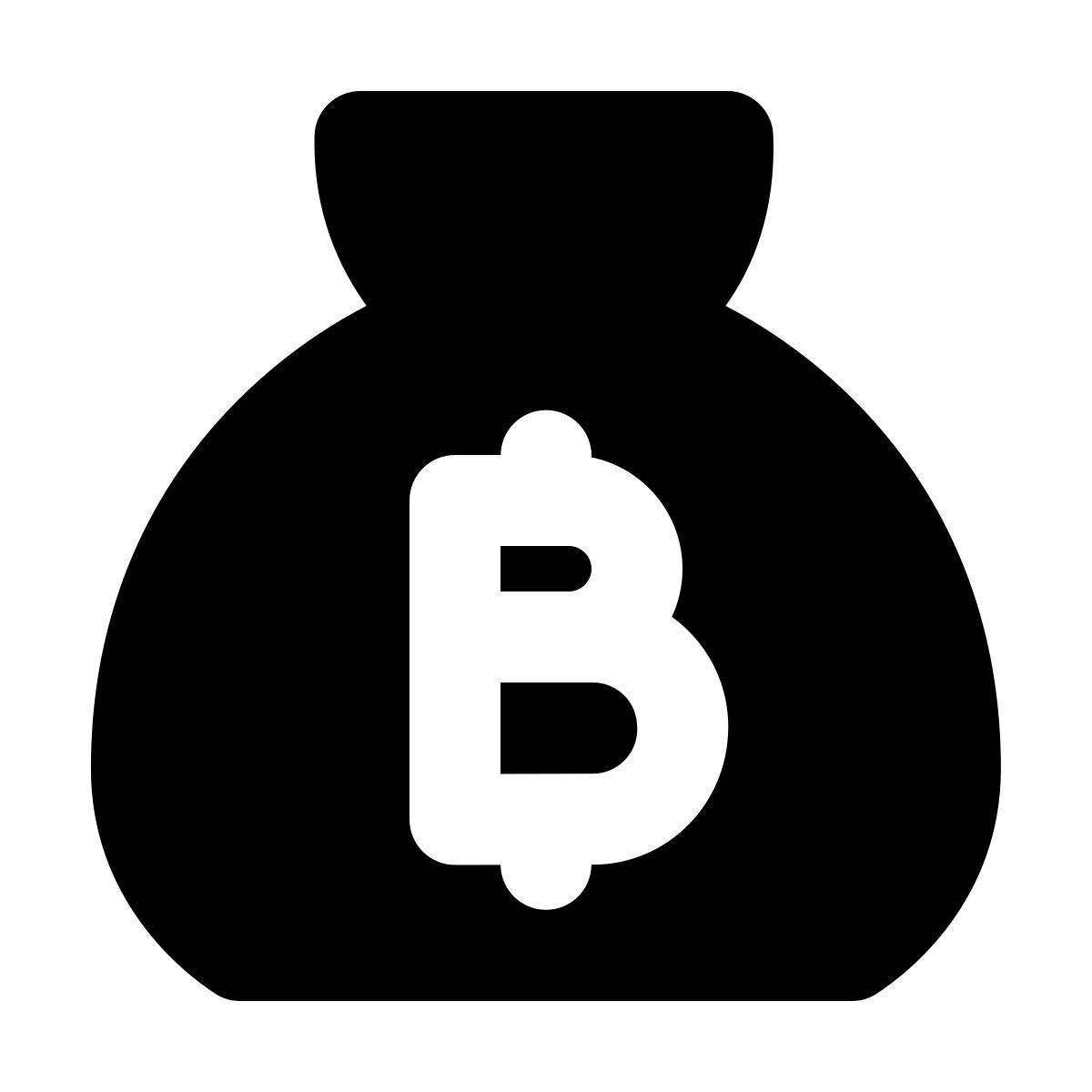 forma bold filled style 钱袋子比特币 icon