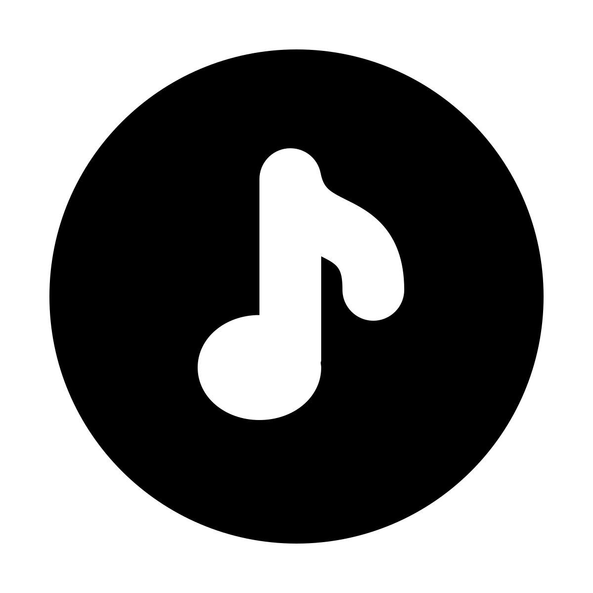 forma bold filled style quaver icon