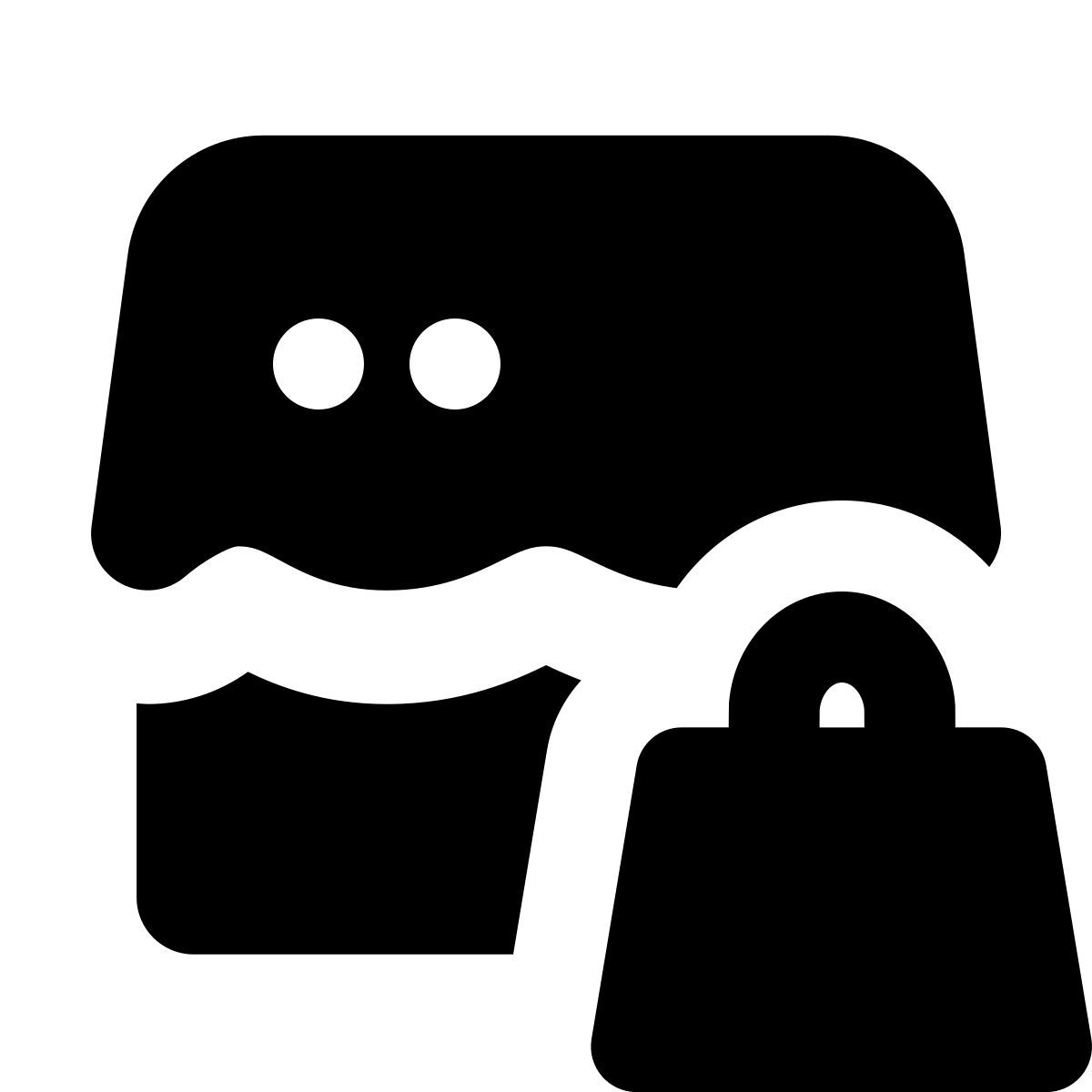 forma bold filled style 온라인 쇼핑백 icon