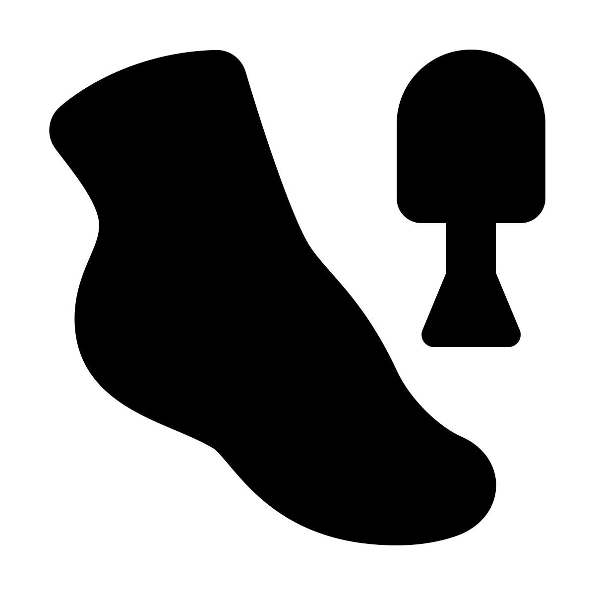 forma bold filled style pedicure icon